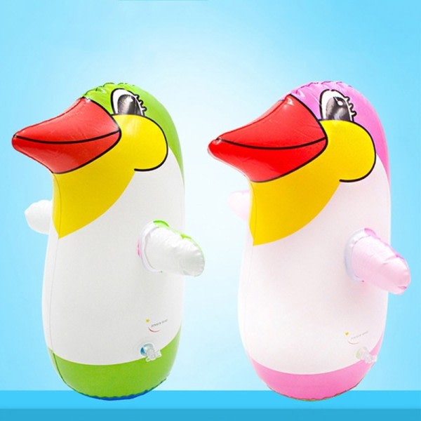 PVC oppblåsbar leketøy kreativ livslignende tegneserie pingvin glass for barn barn