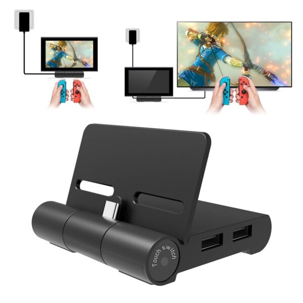 Switch Dock til Nintendo Switch, Switch TV Docking Station Replacement Portable Switch