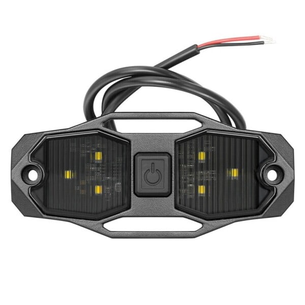 Hvid Roll Bar Mount LED Dome Lys Rock Lys W/Switch