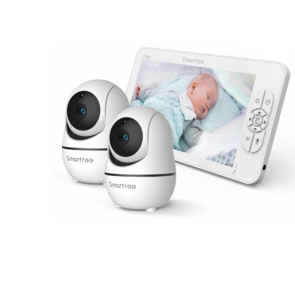 HD Split Skærm Video Baby Monitor Ingen WiFi , Baby Camera Monitor