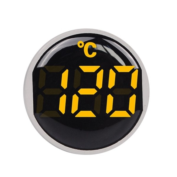 22mm LED Digital Display Temperatur  Indikator Signal Termometer