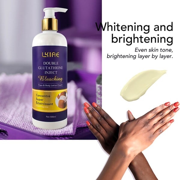 Dubbel Glutation Whitening Skin Care Mentle Blekning