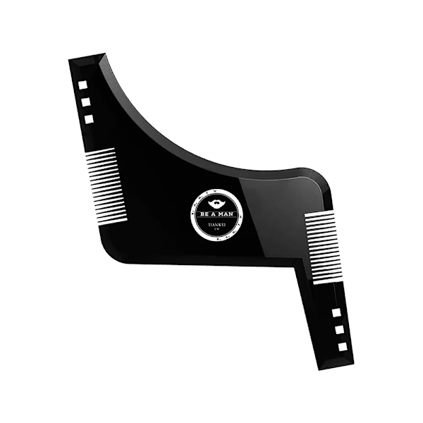 Skägg Styling Forma Mall Kam Ny Barber Verktyg Symmetri Trimning Shaper Stencil