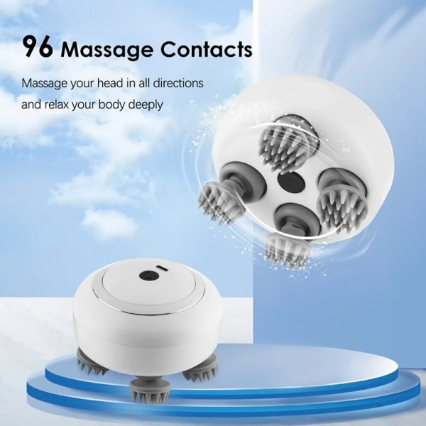 Multi Claw Hode Massager Elektrisk Avslapning Skulder Bein Arm Nakke Dyp vev Hode Hodebunn Elting Vibrator