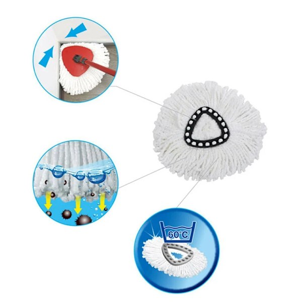 Mopp for Vileda Wring Mopping Replacement Clean Microfiber Mopp Refill Hode