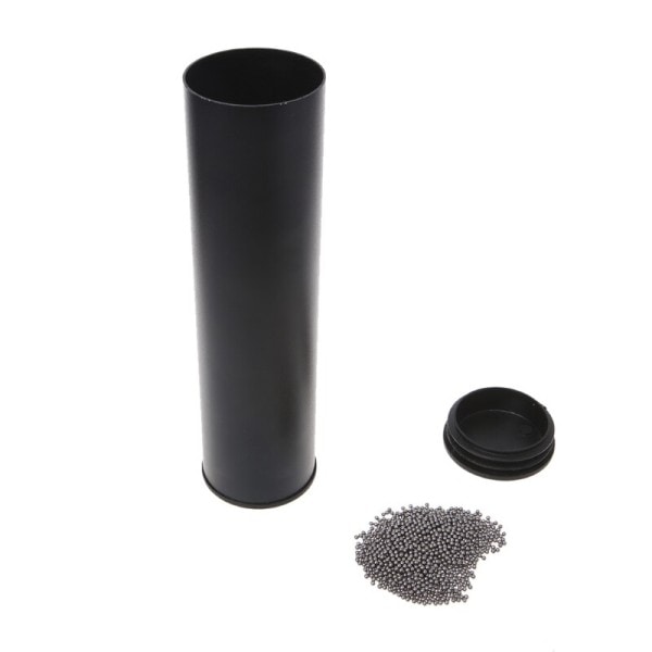 Rustfrit stål cylinder sand shaker musikalske instrumenter