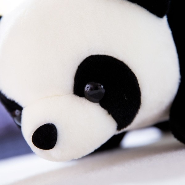 20 cm Sød Liggende Panda Dukke National Treasure Zoo Plys Legetøj