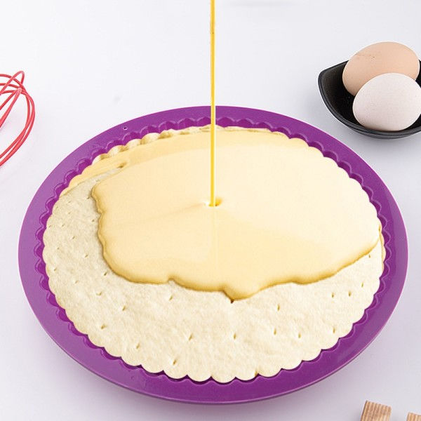 26 cm silikon kaka bakning bricka hög temperatur pizza paj panna lätt släpp toast bröd form för kök