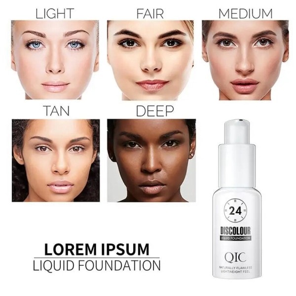 Färg Ändrande Ansikte Foundation 30ml Magic Concealer Vattentät Jämnar Hud Mörk Circle Acne Full Täckning Flytande Base Makeup
