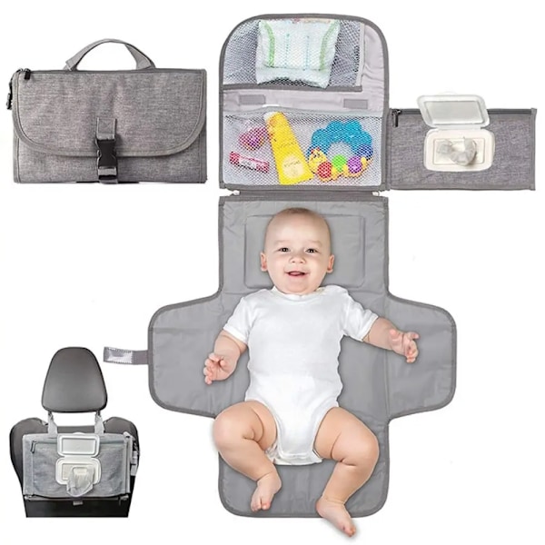 Bärbar byte underlägg för baby blöja väska och resor byte station vikbar baby blöja byte underlägg