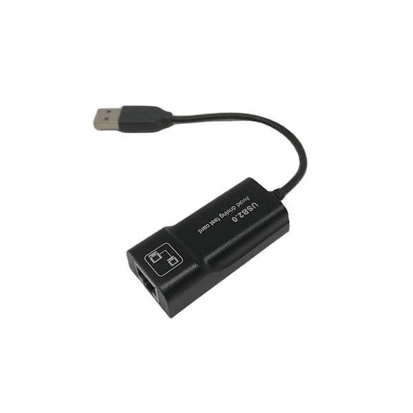 USB2.0 Till RJ45 Nätverk Kabel Adapter 100Mbps Trådbundet Nätverk Kort Extern Enhet Gratis Nätverk Kort För Dator Anteckningsböcker