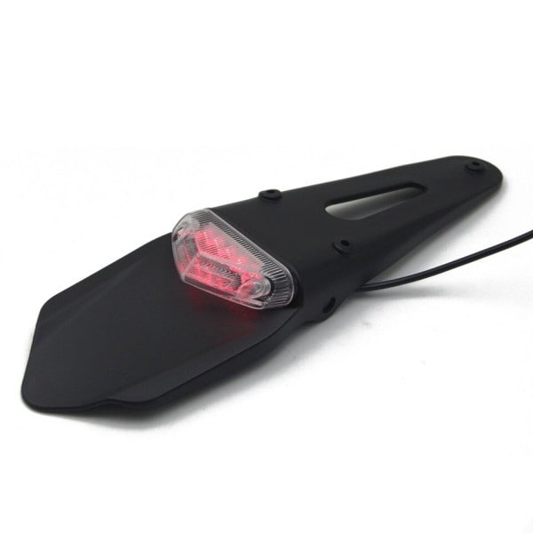Motorsykkel bak skjerm bak lys smuss sykkel 12V LED