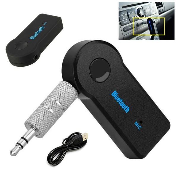 Uppdaterad 5.0 Bluetooth Ljud Receiver Mini Bluetooth Stereo AUX USB för PC Hörlurar Bil Handfree Trådlös Adapter