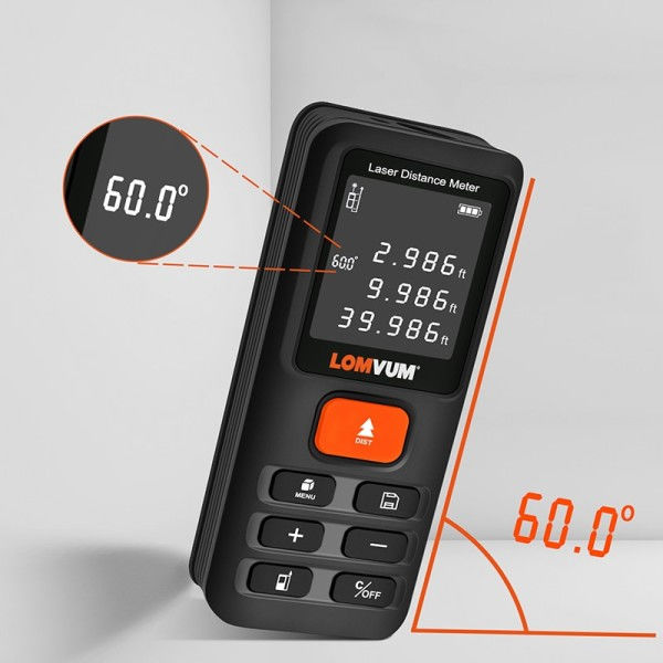 Mål Tape Laser Lineal Afstandsmålere Digital Afstand Meter Måler Rangemåler Lazer Metreler