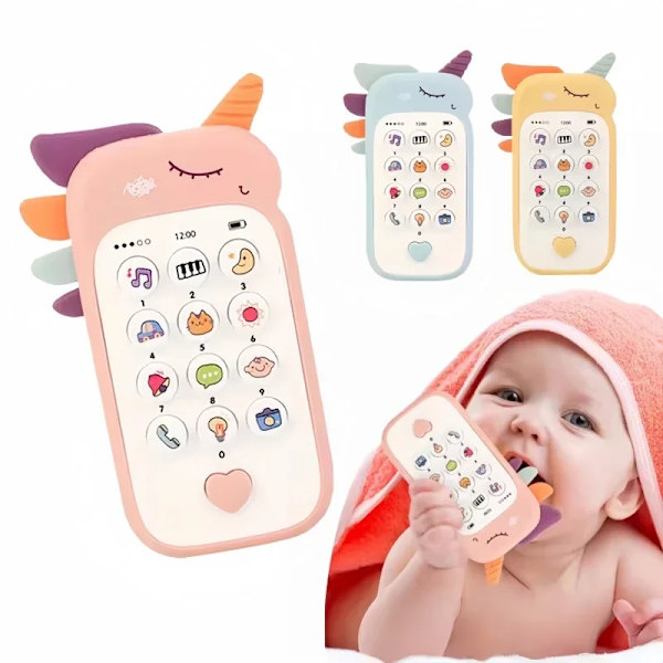 Baby simulering telefon legetøj med bider
