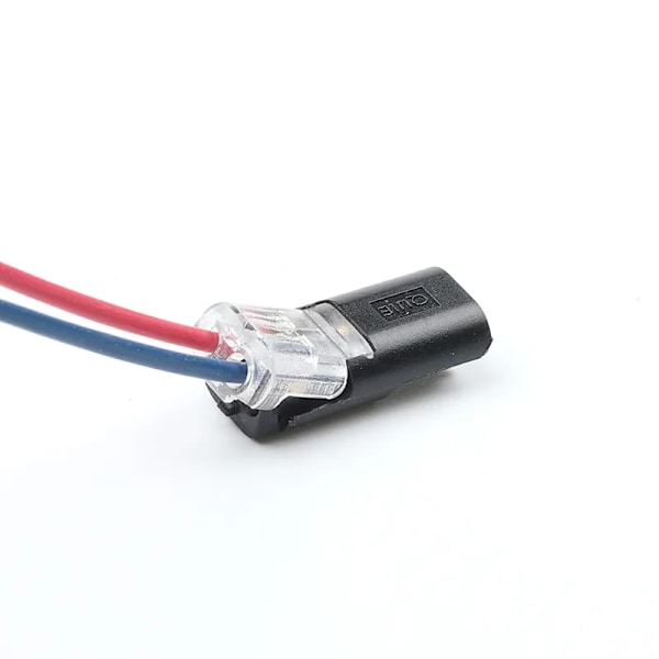 10 stykker hurtig pluggbar ledning stik 2pin splejsning elektrisk kabel krympe terminaler til ledninger ledninger