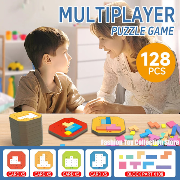 3D Luova Työpöytä Pulma Peli Tangram Math lelut