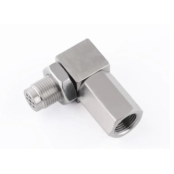Hög kvalitet  Avgas Katalysator Bakre Syre Sensor Spacer 90 Degree Mini Katalysator Lambda O2 Adapter CEL Fix, M18*1.5