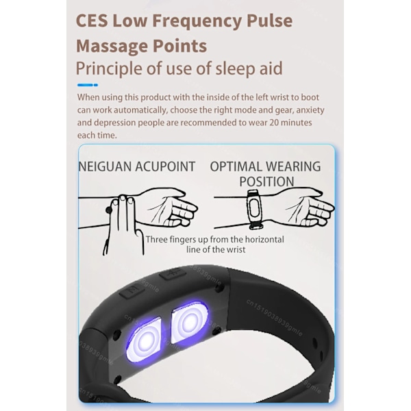 CES Håndholdt Sleep Aid Device Micro Current Intelligent Help Sleep Device