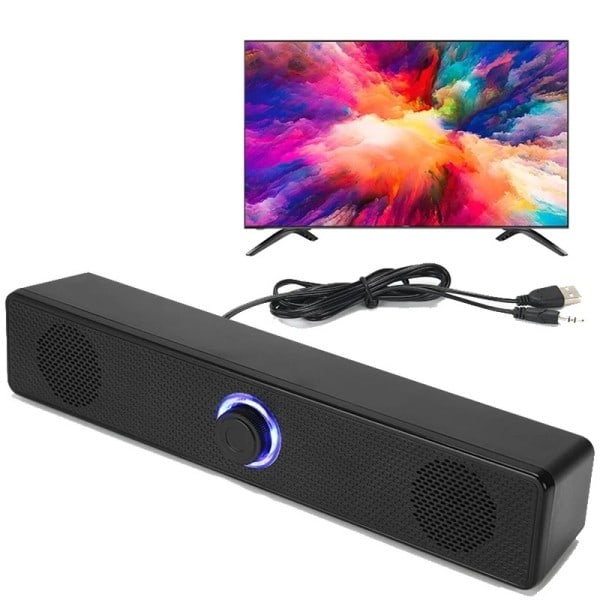 PC Soundbar Langallinen ja Langaton Bluetooth Kaiutin USB Powered Soundbar