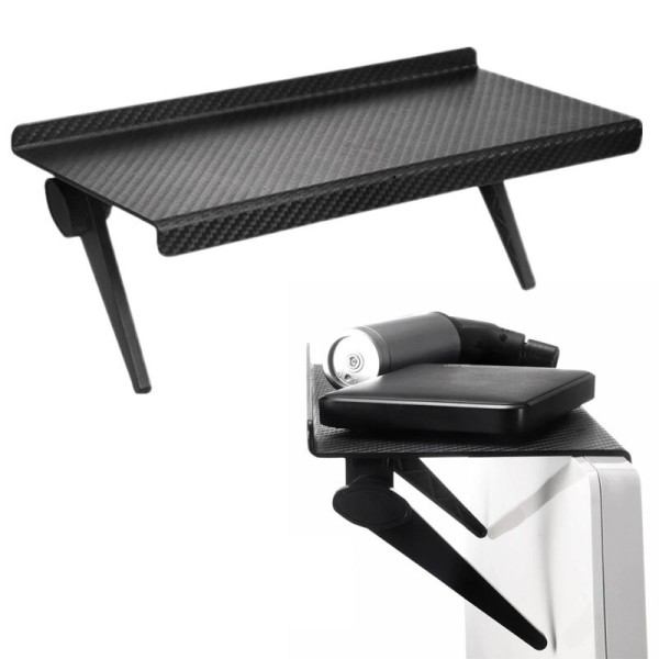 2 In 1 TV Skjerm Topp hylle Rekk Justerbar Datamaskin Monitor Skrivebord Stativ TV Rack Lagring Rack