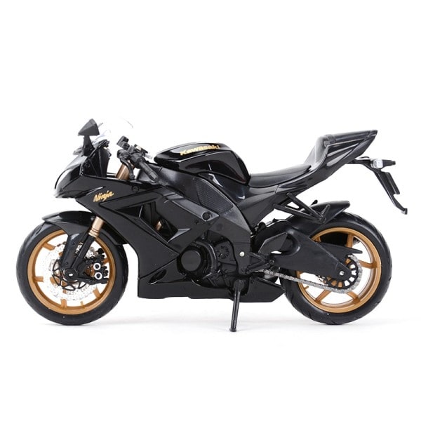 Kawasaki Ninja ZX-10R Musta Die Cast Vehicles keräily harrastukset moottoripyörä malli lelut