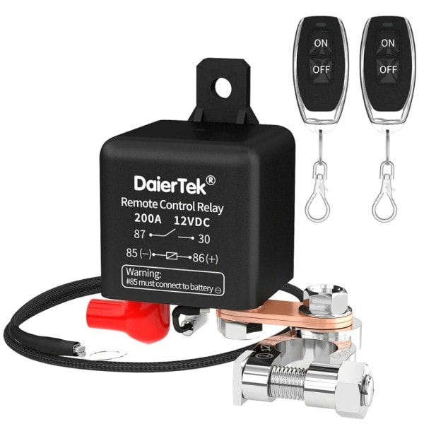 Batteri Switch Relä 12V Fjärrkontroll Batteri Koppla bort Klipp Av Isolator Switch