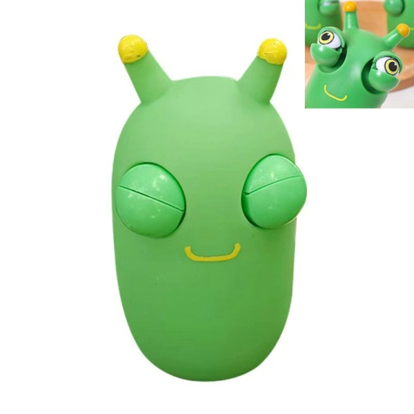 Sjovt øjeæble popping klem legetøj græs orm knib squishy fidget legetøj antistress øje studser