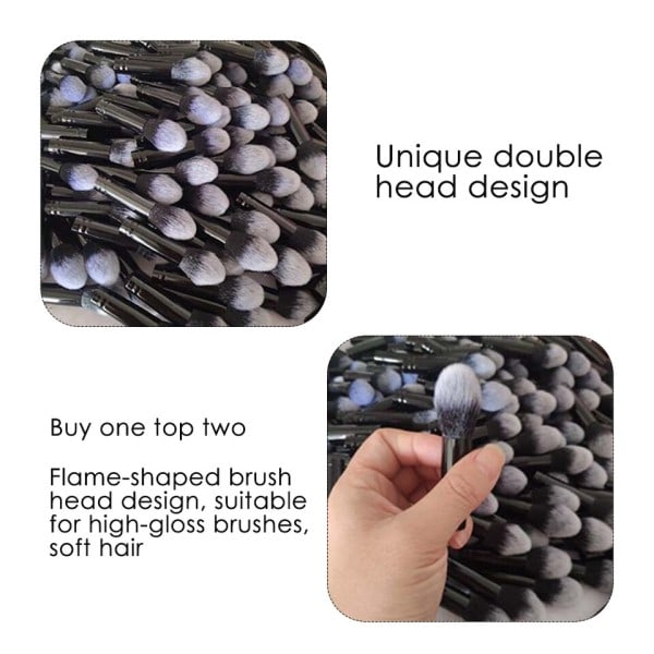 Double Ended Smink Borstar Ansikte Borste Reparation Brush Contour Brush