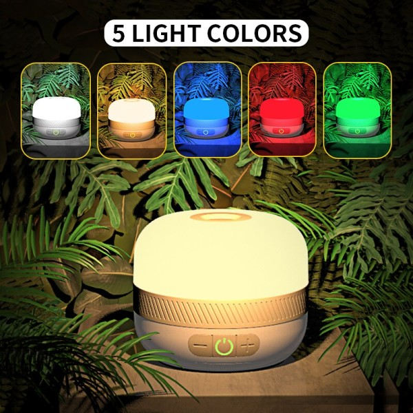 Camping Ljus USB C Uppladdningsbar  Ficklampa För Utomhus Tält Lampa Nödläge Lantern