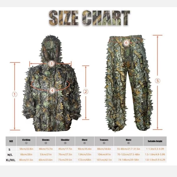 Åndbar camouflage jagt dragt til mænd kvinde letvægt og hætte