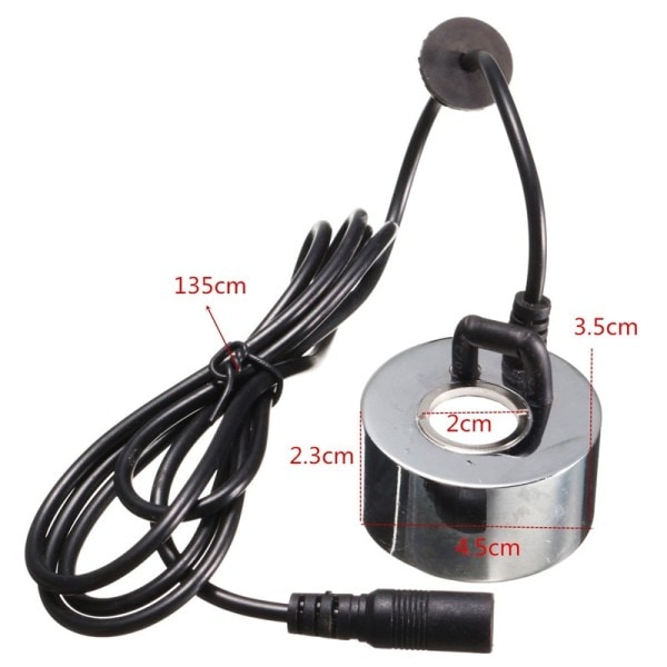2 stk   45 mm   24V   ultralyd   luftfukter   mini   tåke   maker
