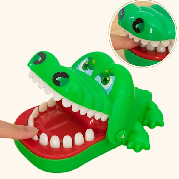Finger bita trick leksaker simulering krokodil haj bett finger dekompression spel gag leksaker