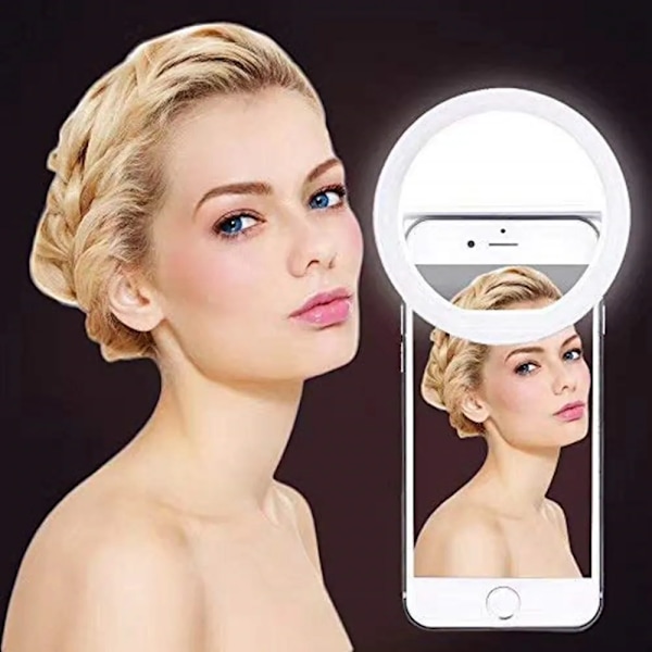 Batteri Selfie Lys Ring Lys LED Fotografisk Belysning Foto lamper