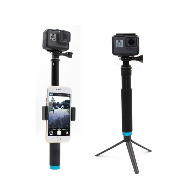 Aluminium legering Selfie Stick Udvidelig Håndholdt Teleskop Stang Monopod Stativ Mount