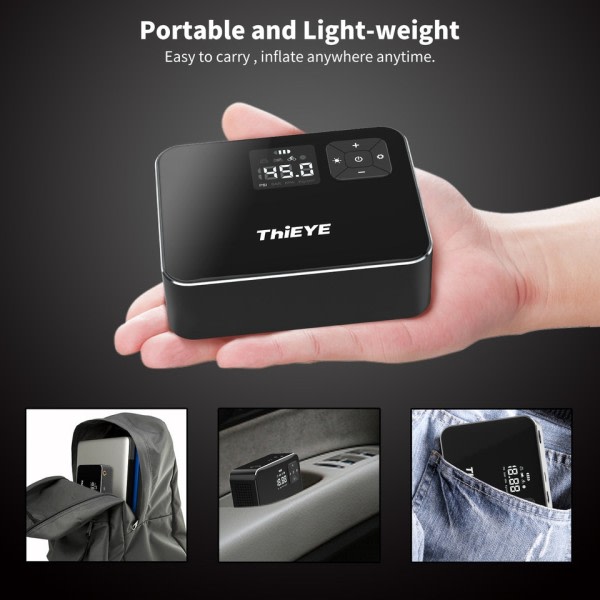 Luft kompressor oppustelig pumpe mini bærbar smart digital dæk tryk auto dæk pumpe