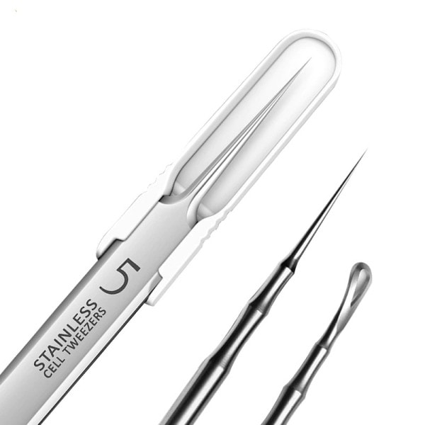 Ultrafin Nr. 5 Blackhead Remover Pincet Skönhetssalong Ansikte Hudvård Verktyg