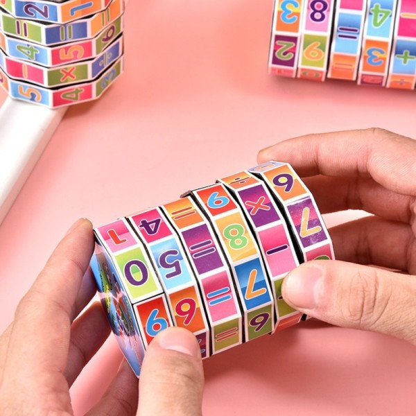 Barn Montessori Magic Cube Matematikk Leker Barn Matematikk Aritmetikk Pedagogisk Spinning Blokk Barn Tidlig læring leketøy