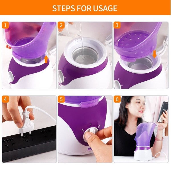 50ML Ansikts Steamer Nose Steamer Hot Sprayer Face Luftifier
