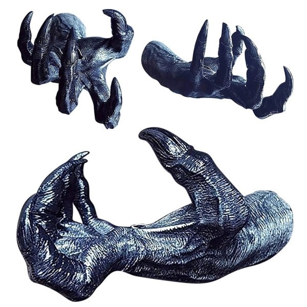 Häxa's Hand Vägg Hängande Statyer Konst Estetisk Skulptur Harts Vägg Retro Häxa Hand Ornament