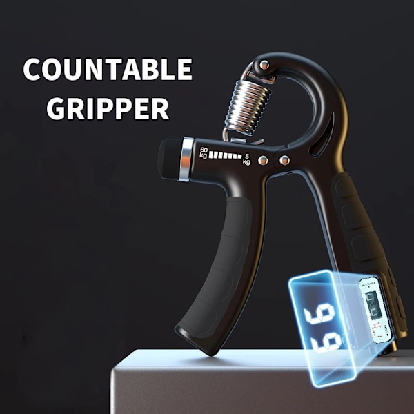 Grip Justerbar R-Typ Hand Grip Träning Räknebar Styrka Träning Stärkande Tång Fjäder Finger Nyp Wrist Expander