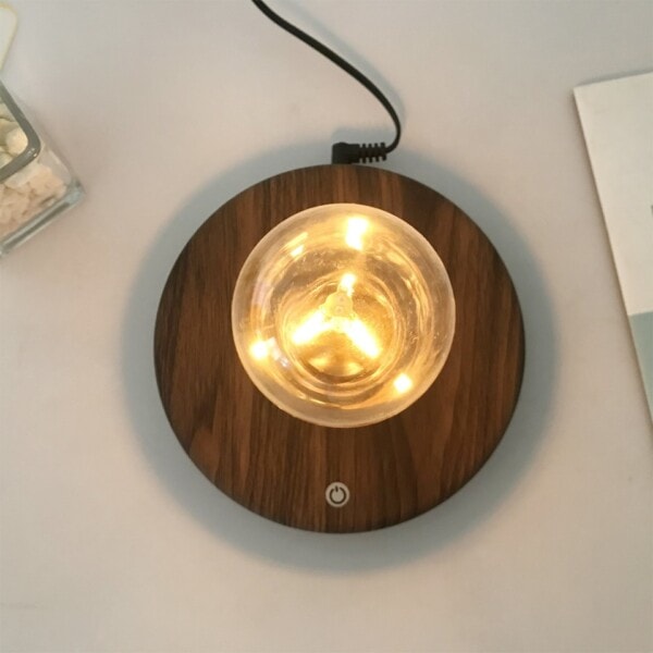 Magnetisk Levitation Lampe Kreativitet Flydende LED Pære