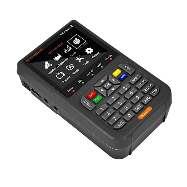 Satellitt Finder Digital FTA DVB-S/ S2/ S2X Signal Detektor Mottaker LCD Skjerm for Justering Sat TV parabol