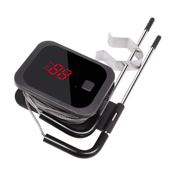 Lämpömittari Ruoka Ruoanlaitto Bluetooth Langaton BBQ Lämpömittari IBT-2X Kaksoisanturi ja ajastimella