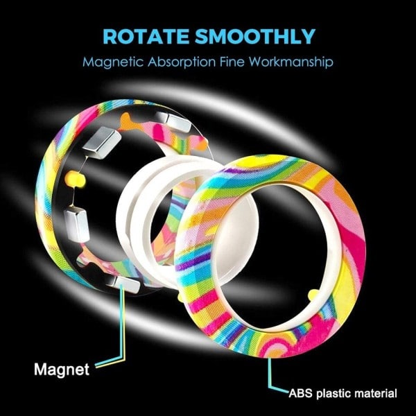 Magneettiset sormukset AntiStress Fidget Lelu Magic RingTool Rannekoru Magneetti sormukset sormi Spinner RingTool