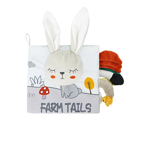 Soft Baby Books 3D Touch Feel High Contrast Toy Book Sensory Tidig Lärande Barnvagn Leksaker