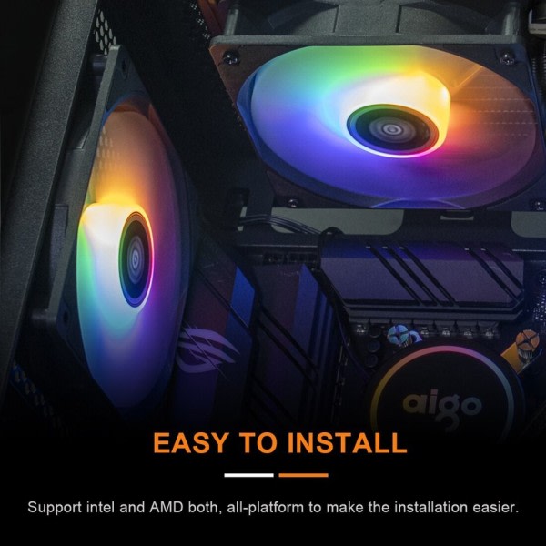 Vesi jäähdytys CPU jäähdytin RGB tuuletin neste jäähdytyselementti integroitu jäähdytin