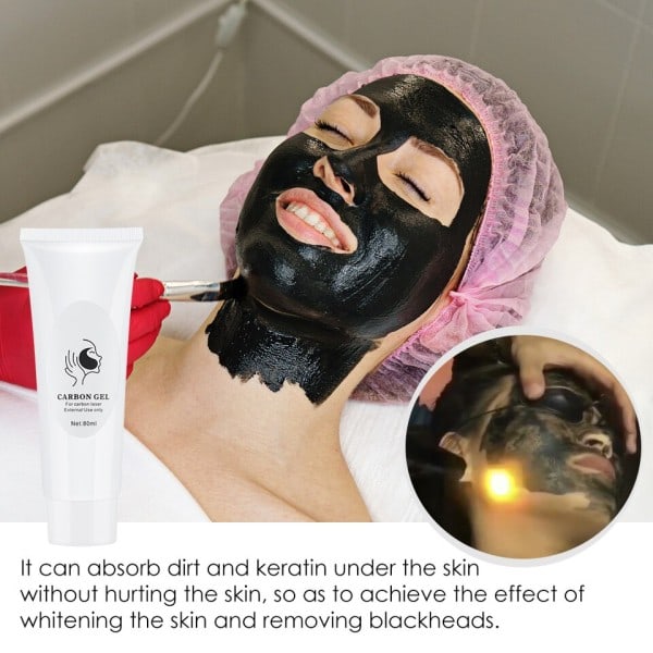 80 ml kol peeling gel för hudförnyelse ansiktsbehandling hudvård djup rengöring ansiktsbehandling svart mask
