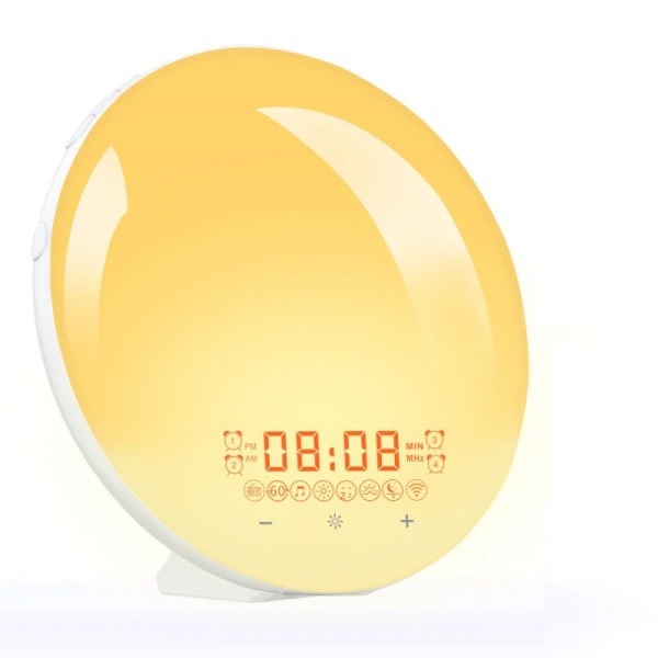 Smart WIFI Natt Lys Digital Wake Up Light  Alarm Clock Soloppgang/Sunset Smart Life APP Control