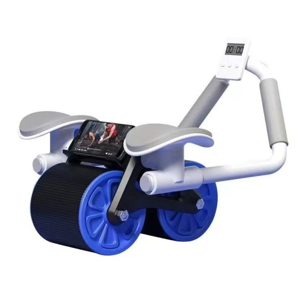 Mage Hjul Automatisk Rebound Muskel Trening Husholdning Kvinne Flat Støtte Trener Push-up Mave Roll